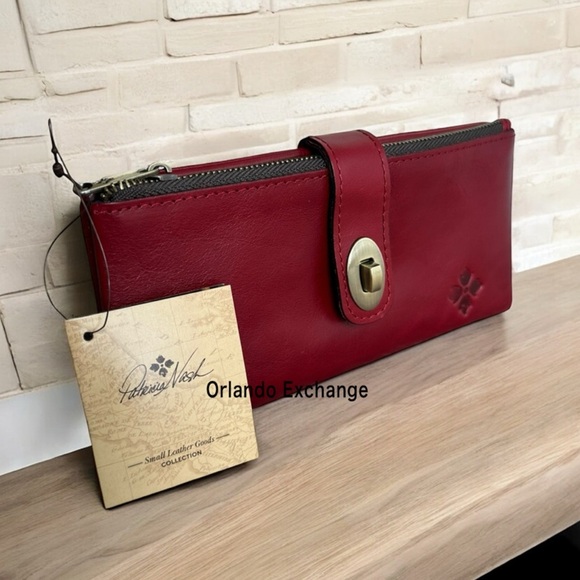 Patricia Nash Leather Annesley Wristlet Wallet. - Picture 1 of 10